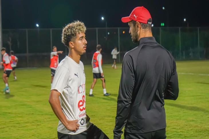 عمر خضر لاعب منتخب مصر للشباب